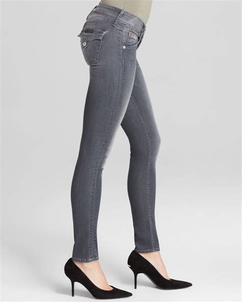 Lyst Hudson Jeans Jeans Collin Skinny With Flap Pockets In Wreckless In Gray