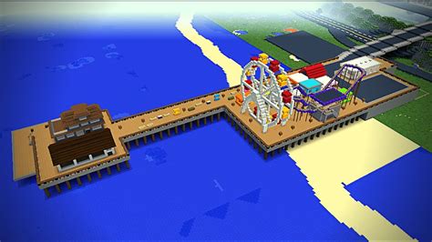 Minecraft Pier Tour Minecraft Modded City Ep 42 Youtube