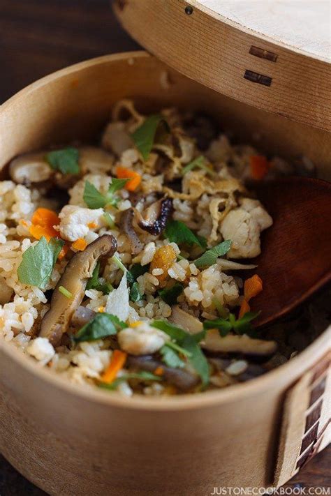 Add the salt into the beaten eggs and fry in a buttered frying pan to make. Takikomi Gohan (Japanese Mixed Rice) 炊き込みご飯 • Just One ...