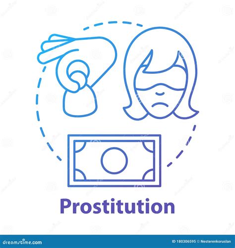 prostitution concept icon sex trafficking idea thin line illustration sexual exploitation