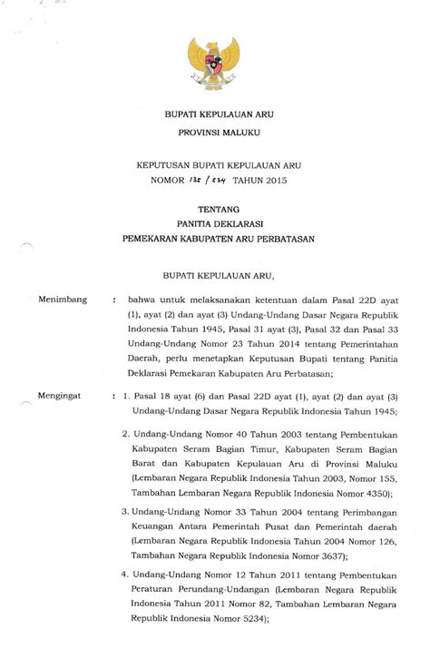 Format surat keputusan direktur jenderal pajak tentang keberatan wajib pajak. Tim Kajian Pemekaran Kabupaten Kepulauan Aru 2015: Surat ...