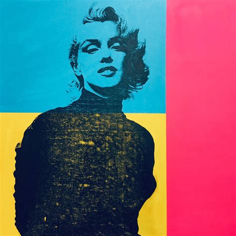 Marilyn Monroe Pop Art Painting Wall Decor Original Fine Art Etsy