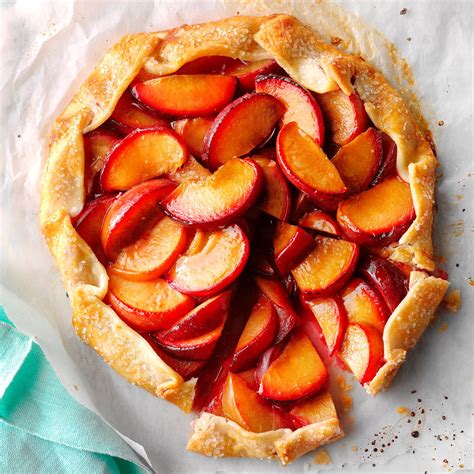 Then, as they cook, their fragrant drippings season sliced plums roasting. Ginger Plum Tart Recipe | Taste of Home