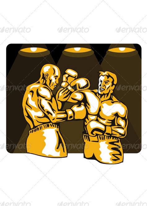 Boxer Boxing Knockout Punch Retro By Patrimonio Graphicriver