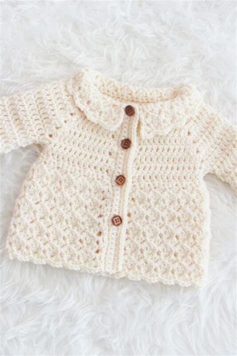 Free Crochet Pattern For Baby Cardigan Crochet Dreamz