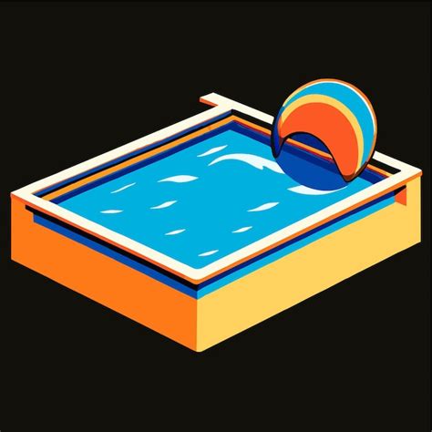 Premium Vector Swimming Pool Vector Illustration