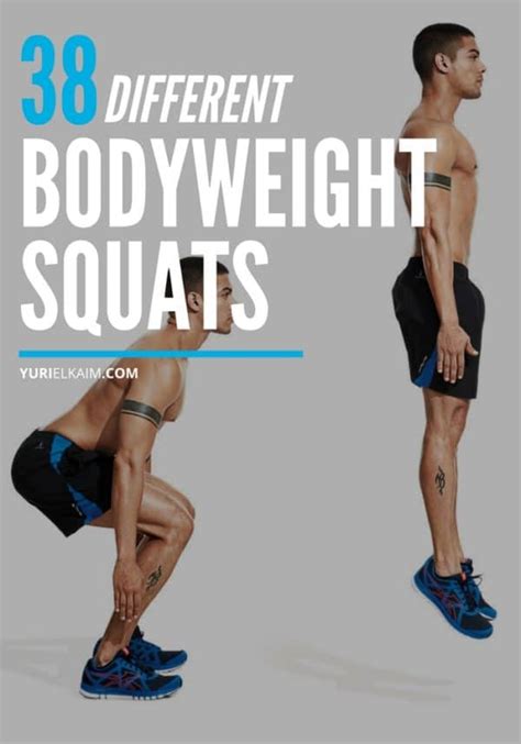 38 Different Types Of Bodyweight Squats The Ultimate Guide Yuri Elkaim