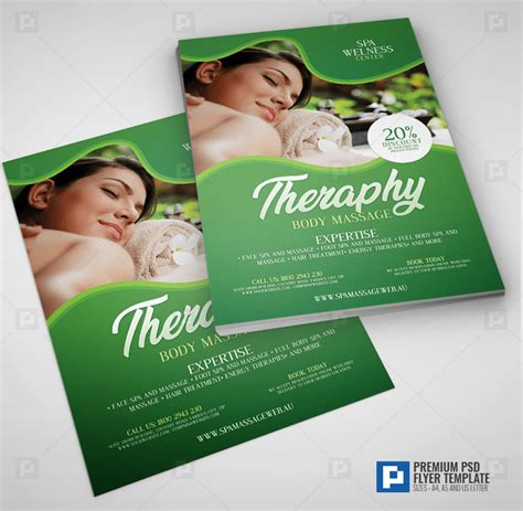 Massage And Spa Services Flyer Psdpixel