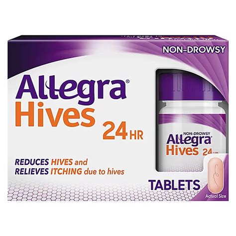 Allegra Adult Hives 180mg 24 Hour Tablets 30 Count Albertsons