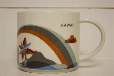 Starbucks Hawaii - You Are Here Collection Coffee Mug with Rainbow and