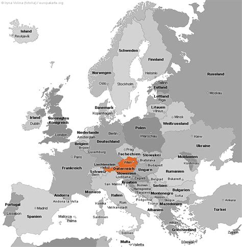Ich präsentiere eine app mit einer karte mit über 800 provinzen aus 60 ländern in europa, afrika und asien mit flaggen. Österreich in Europa - Österreich auf der Europakarte