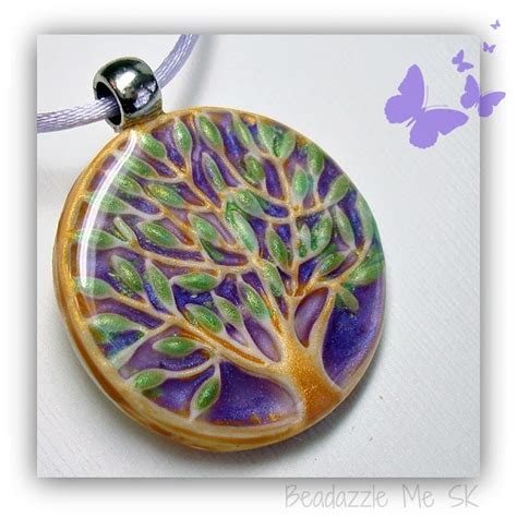 Beadazzle Me Polymer Jewelry Tree Of Happiness Pendants In Polymer