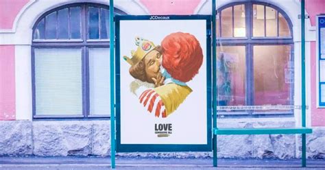 The Burger King Mascot Shares A Kiss With Ronald Mcdonald In Helsinki Pride Campaign Crain S