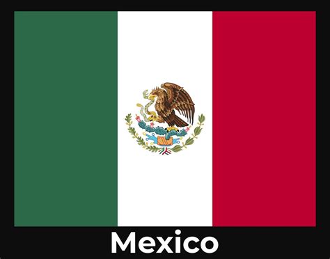 Mexico Flag Vector Illustration 13975363 Vector Art At Vecteezy