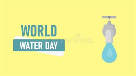 World Water Day Vector Abstract Waterdrop Concept Save The Water