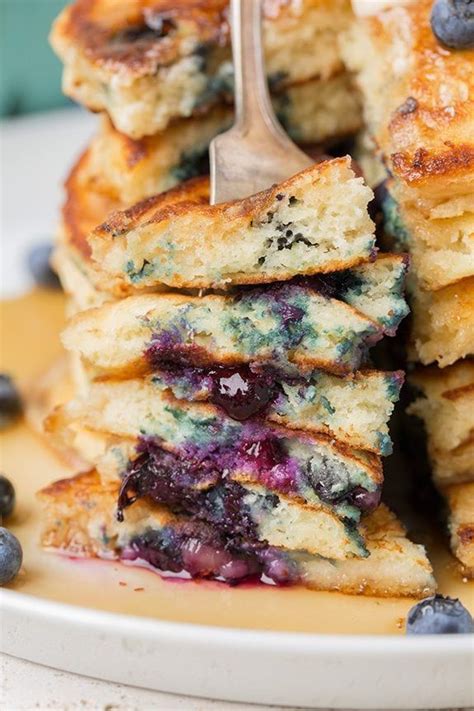 Blueberry Sour Cream Pancakes Cooking Classy Cooking Classy
