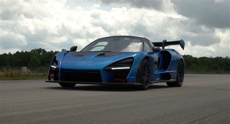 Watch Stock Mclaren Senna Hit Almost 190 Mph In A Standing Mile Carscoops