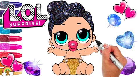 Home » toys and dolls » lol surprise doll » lol surprise coloring pages queen bee. Glitter Series 3 LOL Surprise Doll Baby Lil Queen Coloring ...