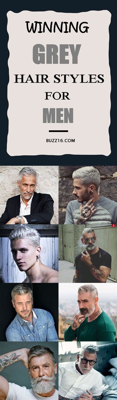 40 Winning Grey Hair Styles For Men Buzz 2018 Mens Hairstyles Grey