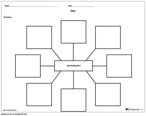 Spider Map With Lines 8 Storyboard By Worksheet Templ