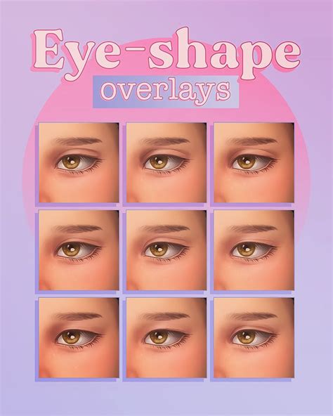 Eye Shape Overlays Hello Today I Have Some Miiko Sims 4 Sims 4