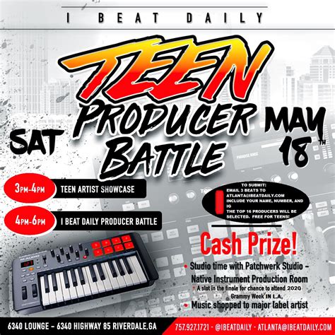 I Beat Daily Teen Producer Beat Battle Makin It Magazine