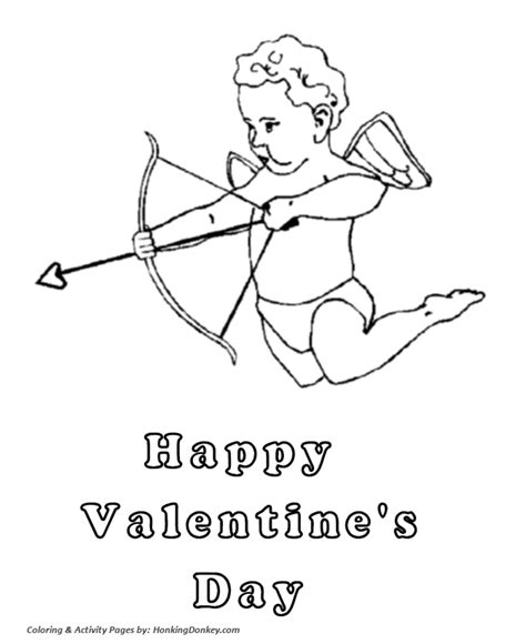 Don't be shy, get in touch. Valentine's Day Cupids Coloring Pages - Happy Valentine's ...