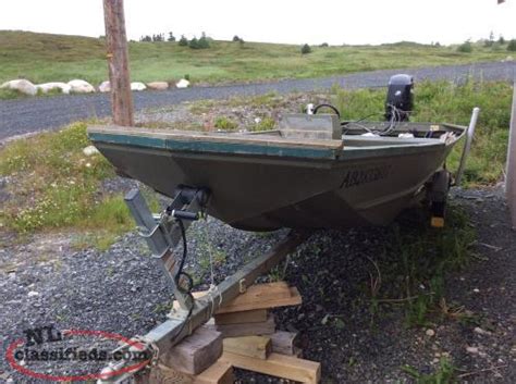 18 Ft Lund Jon Boat Motor Trailer Sunnyside Newfoundland Labrador