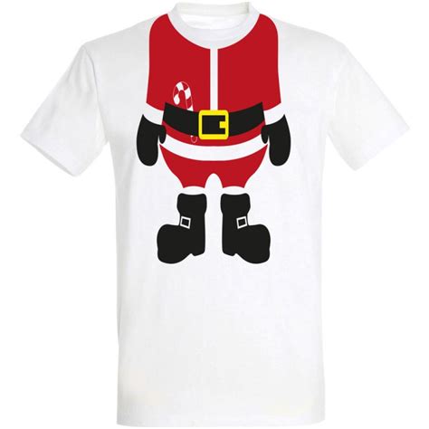 Déguishirt Hiver Déguisement T Shirt Corps Du Père Noël