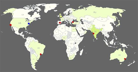 Interactive World Map Clickable Countriescities
