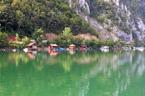 Floating Houses On Drina River Stock Photo Image Of Summer Serbia