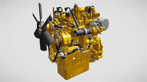 Industrial Diesel Engine Buy Royalty Free 3d Model By 3dhorse