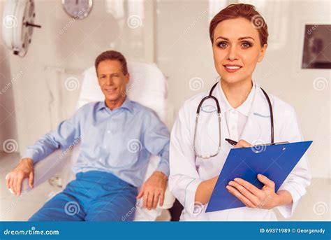 Doctor And Patient Stock Image Image Of Face Coat Caucasian