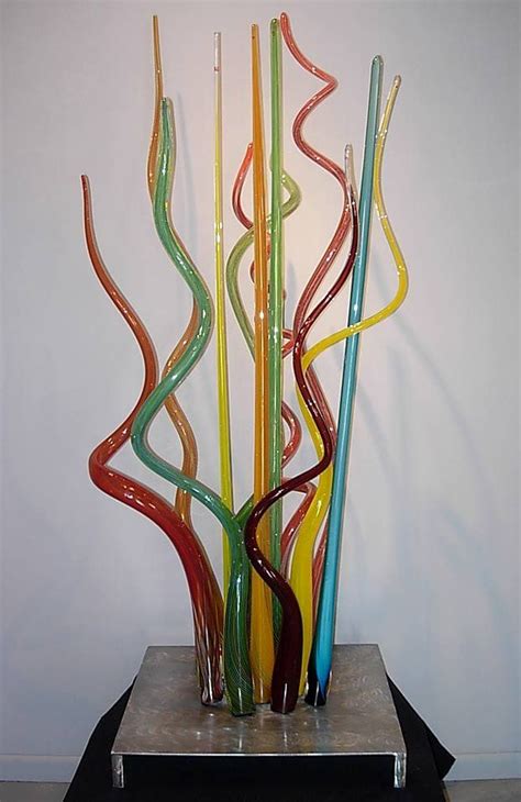 David Patchen Corning Museum Of Glass Sculpture Patterns In Nature Multiple Colors Three