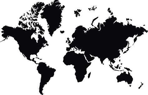 World Map Png Transparent Image Download Size 2953x1911px