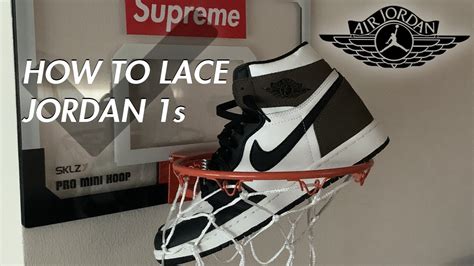 How To Lace Jordan 1s Youtube