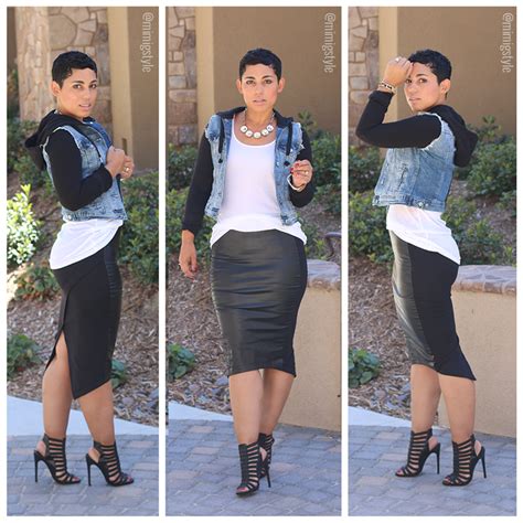 Im A Baddie Leather Skirt Mimi G Style Fitted Dress Pattern Diy
