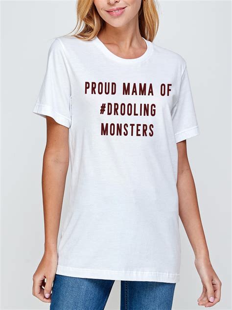 Proud Mama Of Drooling Monsters Dog Mom T Shirt Drooling Monsters