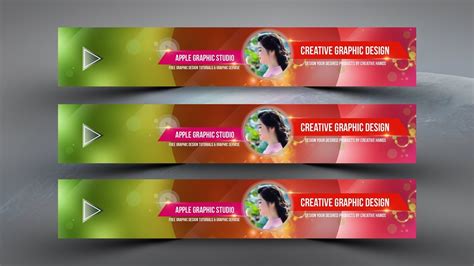 Behance Header Banner Design Photoshop Cc Youtube