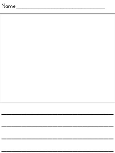 For younger children, this printable writing paper for kids features a box for drawing a picture, and lines for writing a story. Simple steps for writing with my kiddos | Love Those Kinders