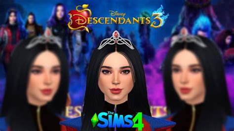Evie In Descendants3 Cc Links The Sims 4 Create A Sim Youtube