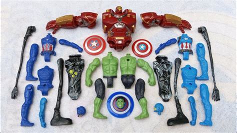 Merakit Mainan Avengers Siren Head Captain Amerika Ironman Busters