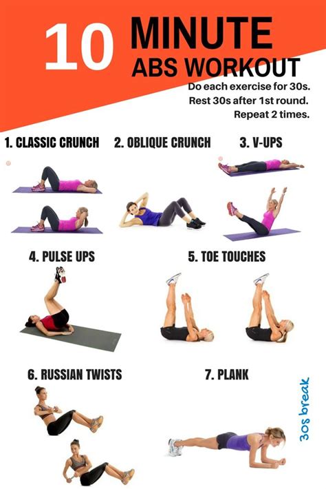 10 Minute Workouts For Busy People Who Want A Better Body 10 Minute Ab Workout 10 Minute