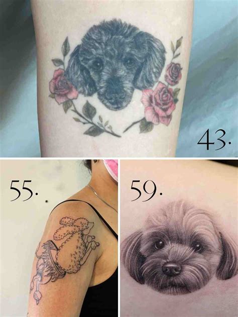 63 Poodle Tattoo Ideas To Cuddle With Tattooglee Dog Tattoos Cute