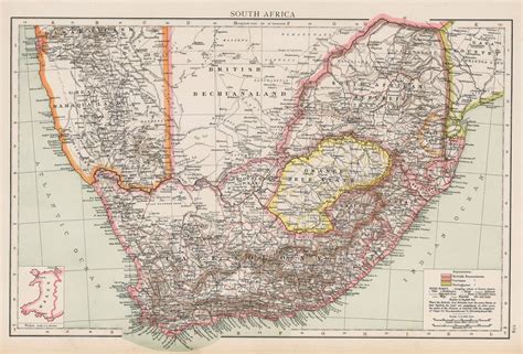 An Old Map Of South Africa