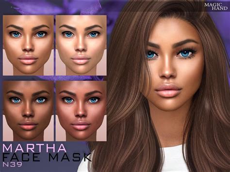 The Sims Resource Patreon Martha Face Mask N39 Sims 4 Cas