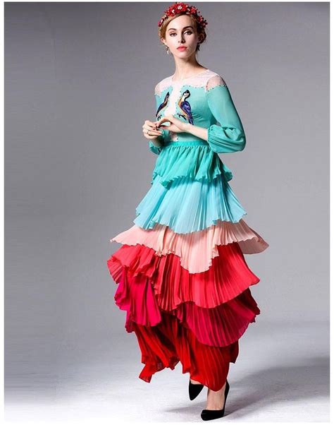 Beautiful Multicolor Long Dress Clasiv With Images Fashion