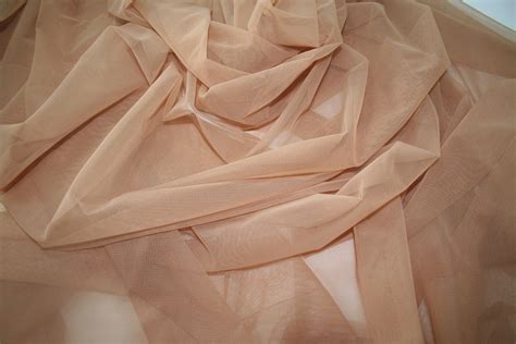Nude Skin Color 4 Way Stretch Mesh Tulle Spandex Lycra Fabric
