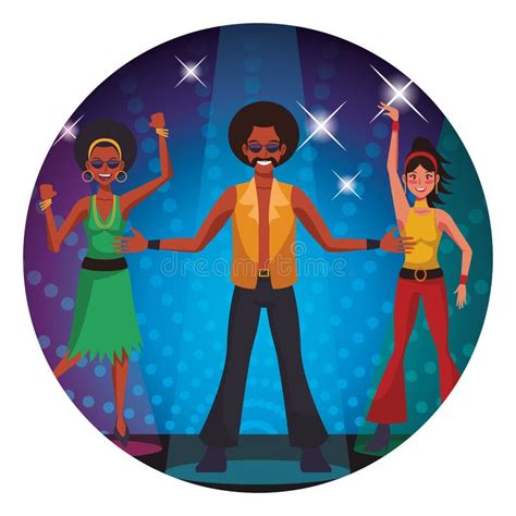 Disco People Cartoon Stock Vector Illustration Of Dance 135025955