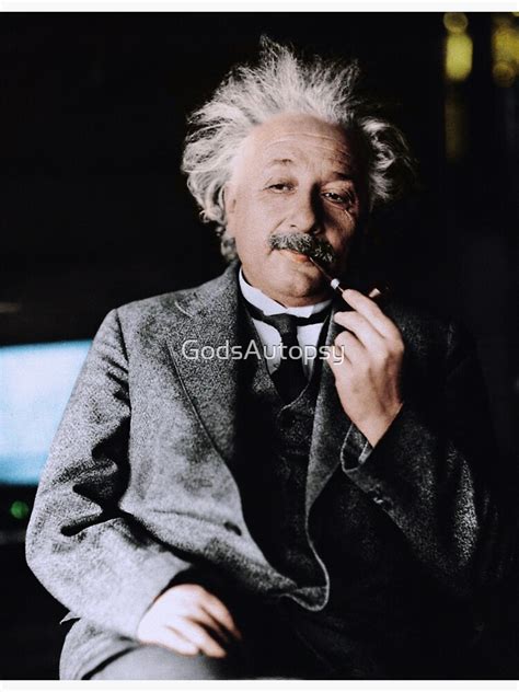Albert Einstein Color S Pipe Canvas Print By Godsautopsy Redbubble
